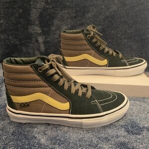 Vans Skate Sk8-Hi (Scarab/Military). Size US Men's 7.0